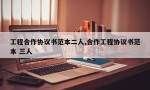 工程合作协议书范本二人,合作工程协议书范本 三人