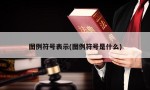 图例符号表示(图例符号是什么)