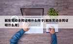 解除劳动合同证明什么样子(解除劳动合同证明什么用)