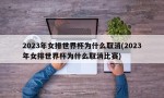 2023年女排世界杯为什么取消(2023年女排世界杯为什么取消比赛)