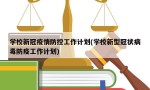 学校新冠疫情防控工作计划(学校新型冠状病毒防疫工作计划)