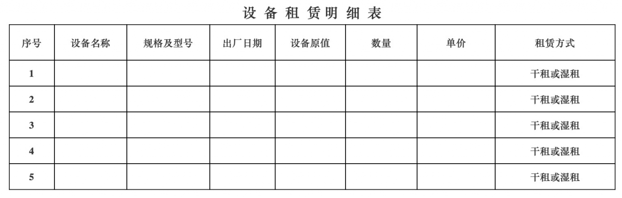 建筑施工设备出租最省税的合同签订方式