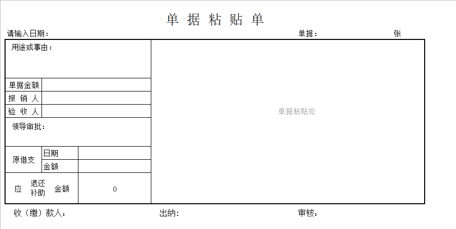 一套最基础的会计单据模板，没想到这么好用，最基础的东西最重要