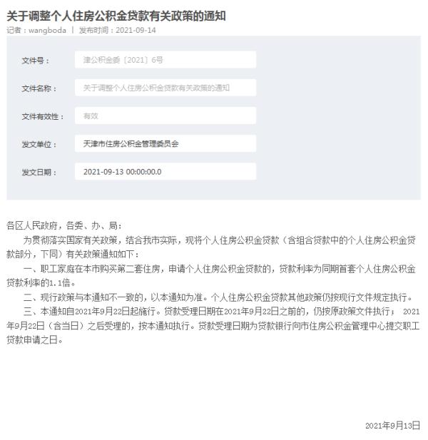 天津公积金二套贷款利率调整！以后买房有何变化？