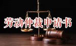 劳动仲裁申请书（模板）